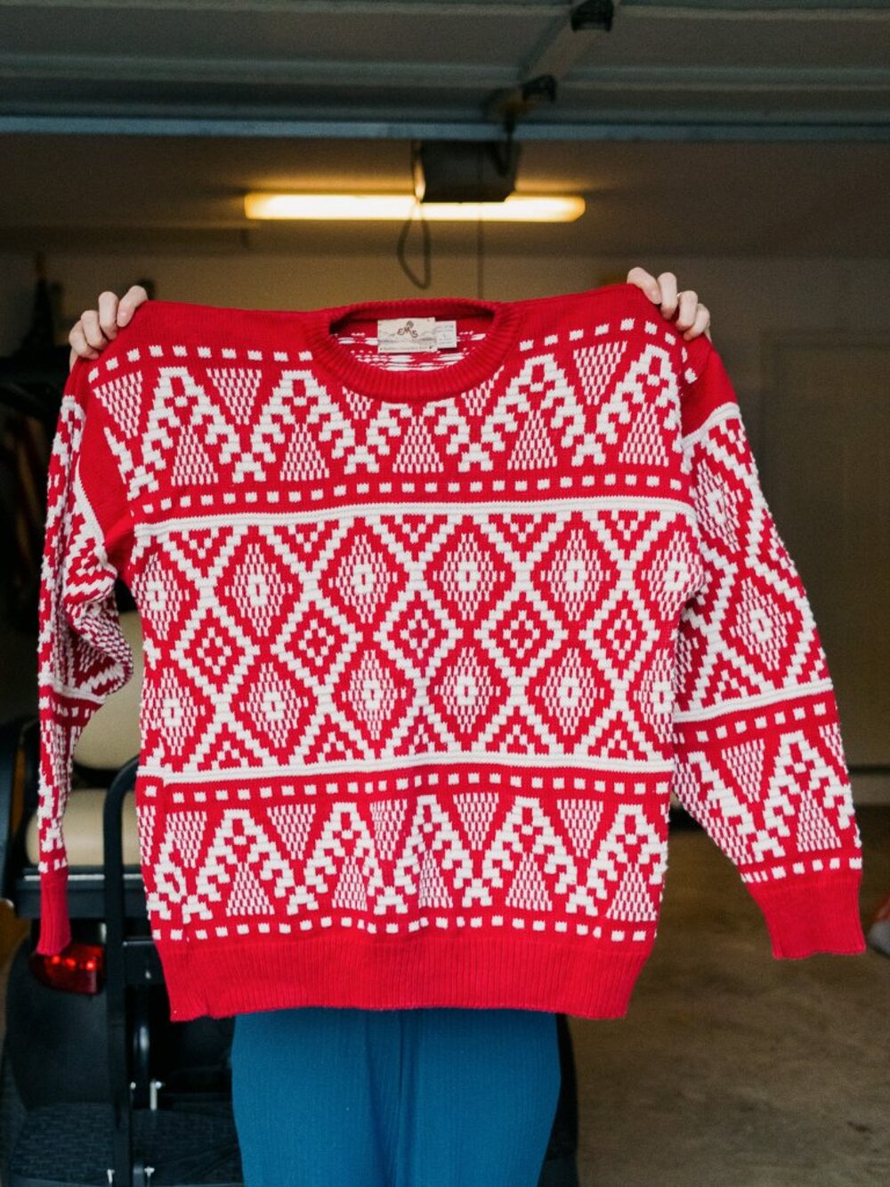 Vintage Oversized Eastern Mountain Sports 100% Cotton Sweater